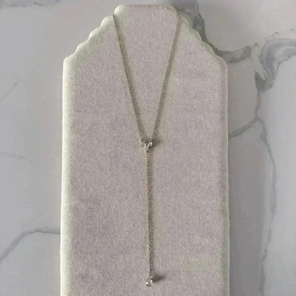 J. Crew Dainty ‘Y’  Jewelled Necklace